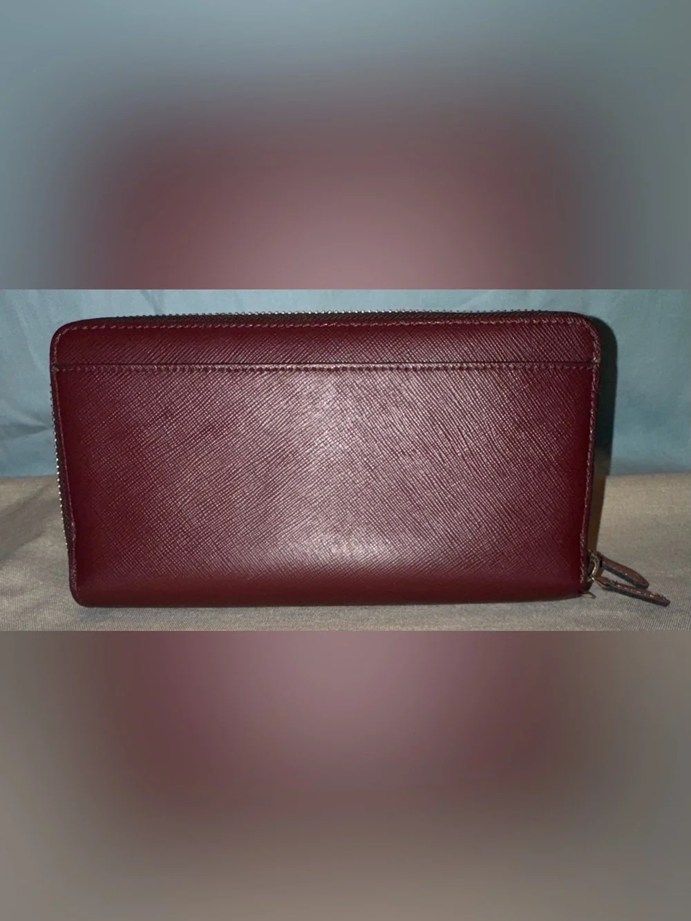 kate spade New York Color-block Double Zip Around Saffiano Continental Wallet